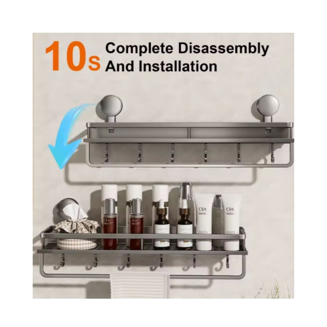 Remove Clutter Instantly – Wallnest No-Drill Wall Shelf